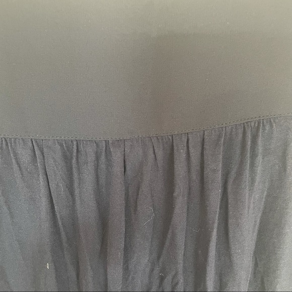 Dark Navy Sleeveless Blouse with Zipper Neck Detail - Picture 6 of 6